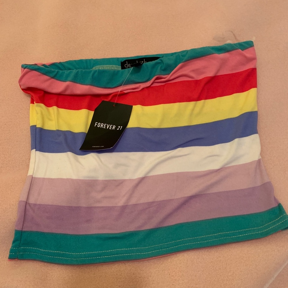 New with tags forever 21 striped tube top